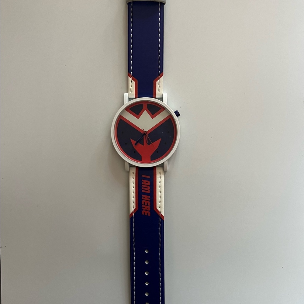 Vibrant Blue and Red Men's Watch